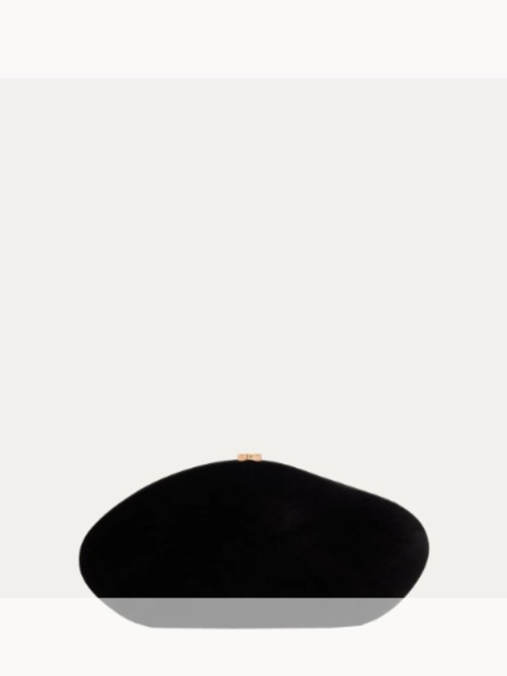 Cult Gaia NWT Caldera Velvety Sculptural Clutch Bag ($ORIG. $598) BLACK